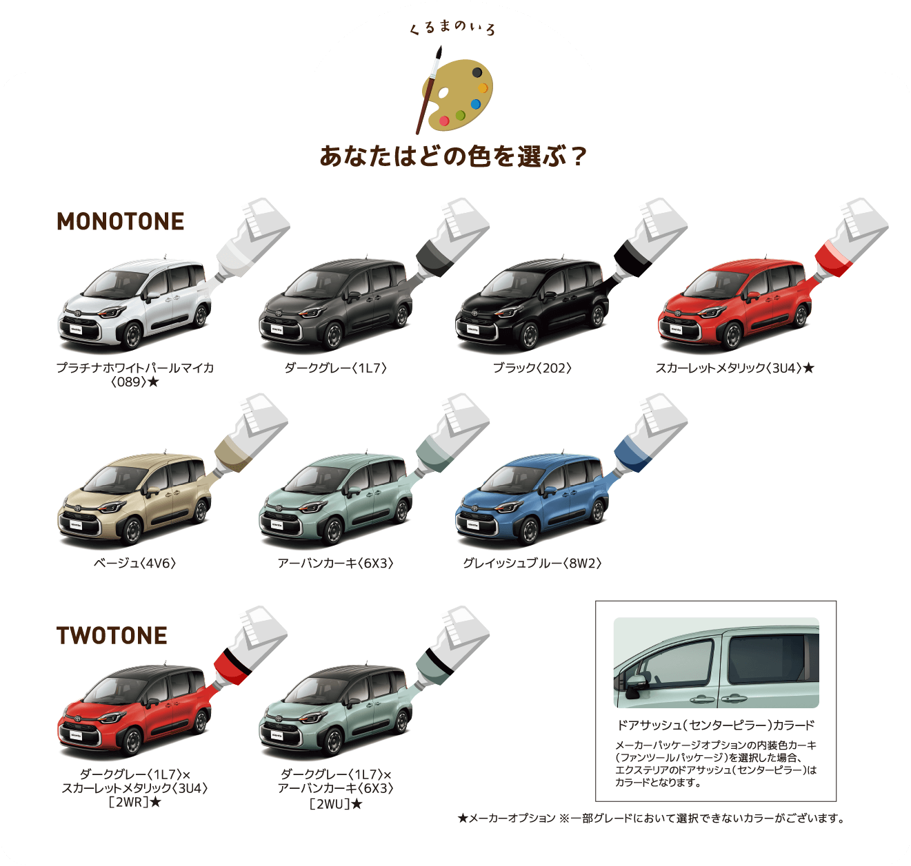 くるまのいろ あなたはどの色を選ぶ？