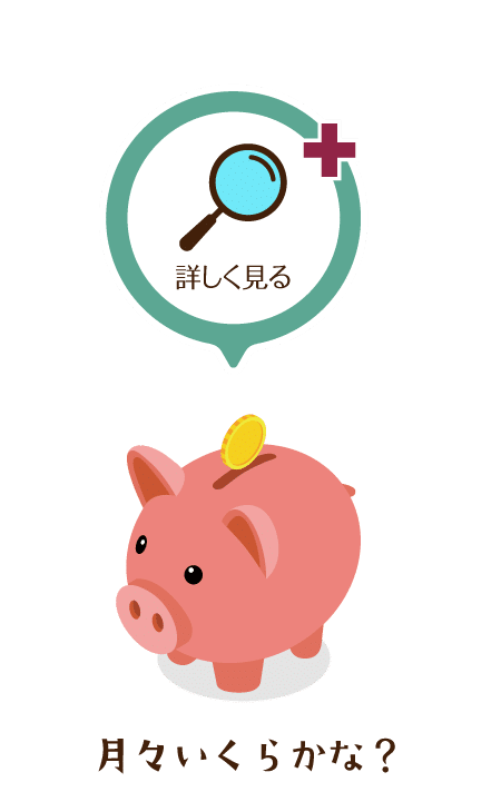 月々いくらかな？ 詳しく見る