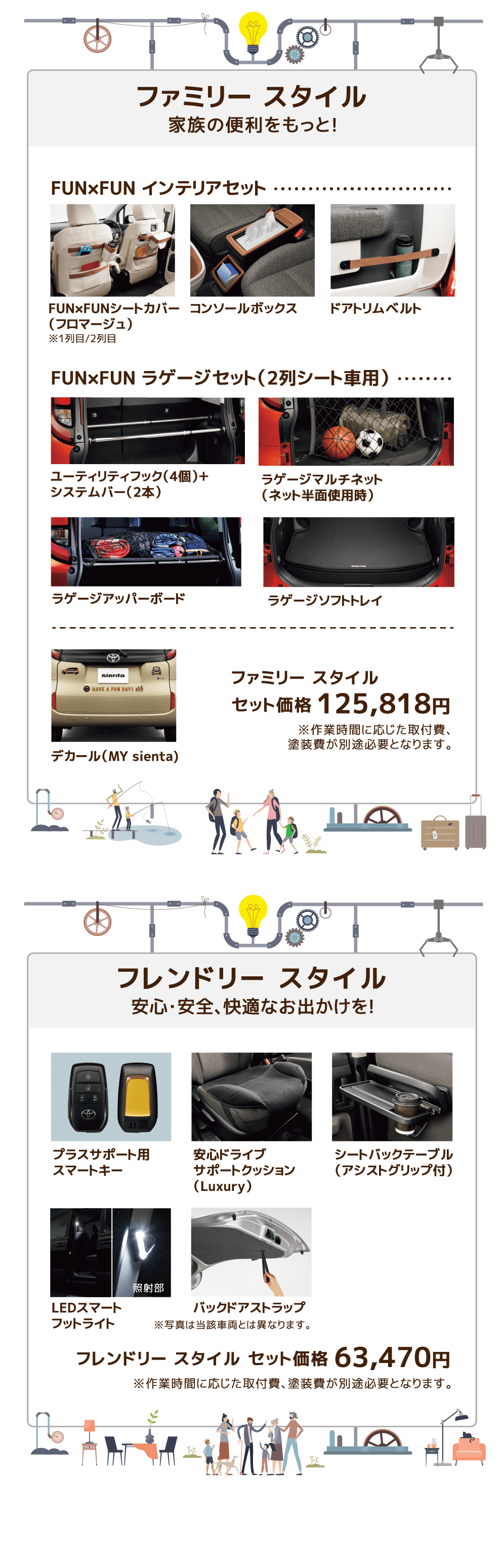 ファミリー スタイル 家族の便利をもっと! FAMILY STYLE フレンドリー スタイル 安心・安全、快適なお出かけを! FRIENDLY STYLE