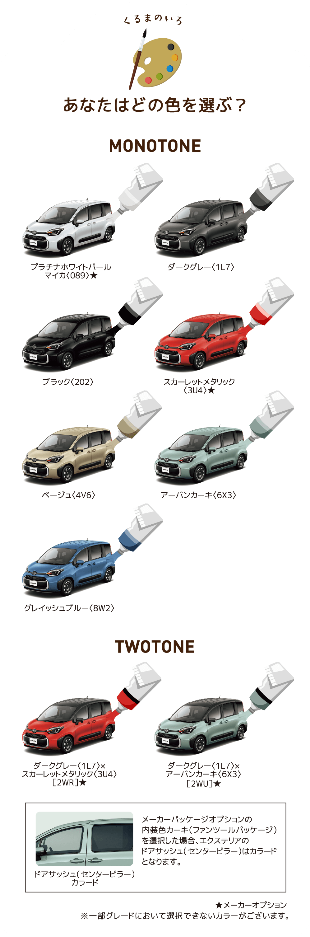 くるまのいろ あなたはどの色を選ぶ？